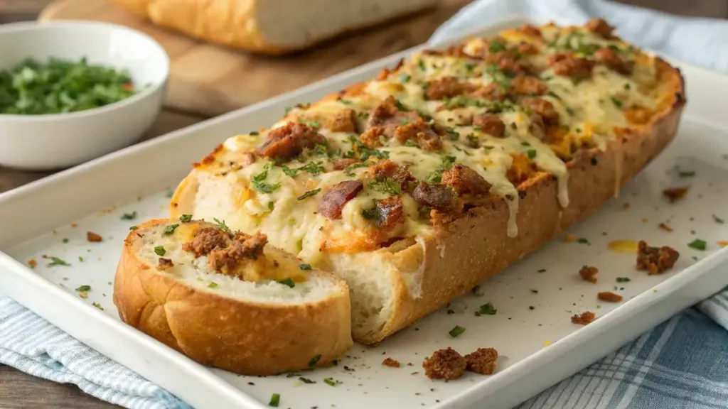 Cheesy Garbage Bread Delight