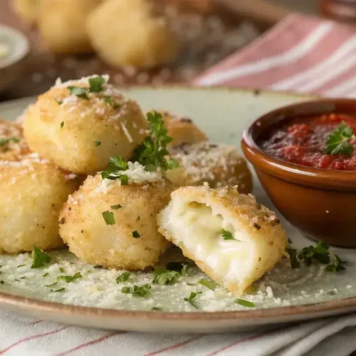 Cheesy Parmesan Mozzarella Bites