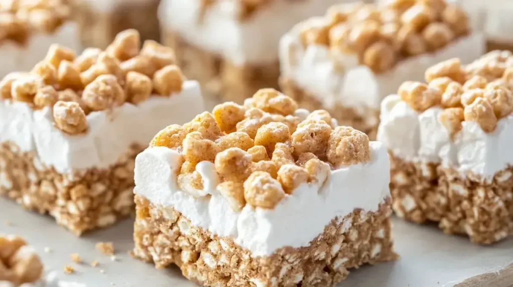 Cinnamon Toast Crunch Bars serving Cinnamon Toast Crunch Bars serving