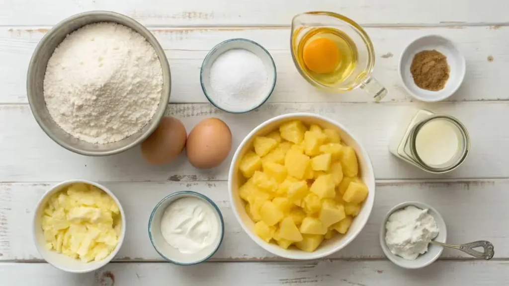 Juicy-Pineapple-Heaven-Cake-ingredients