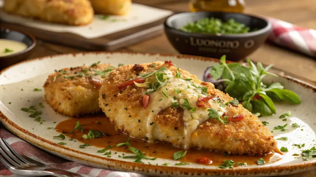 Longhorn Steakhouse Parmesan Chicken serving Longhorn Steakhouse Parmesan Chicken serving