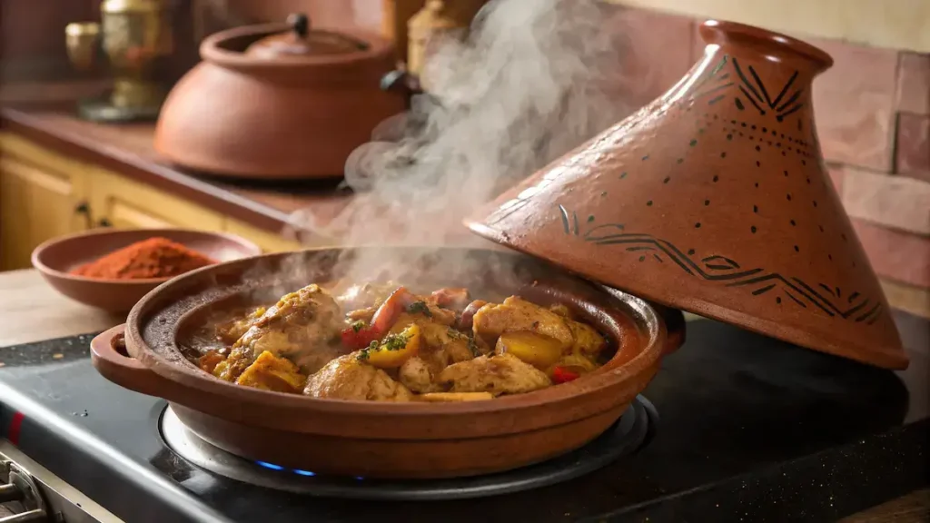 Moroccan Chicken Tajine cooking Moroccan Chicken Tajine cooking