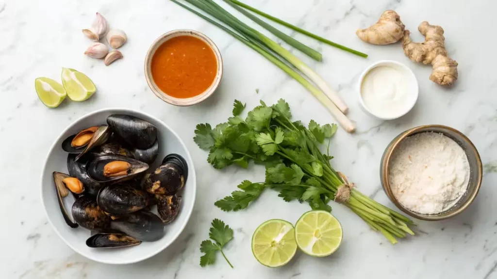 Thai-Coconut-Curry-Mussels-ingredients Thai-Coconut-Curry-Mussels-ingredients