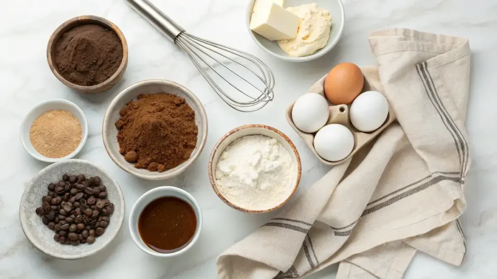 Tiramisu Brownies ingredients Tiramisu Brownies ingredients