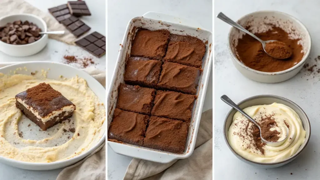 Tiramisu Brownies step by step Tiramisu Brownies step by step