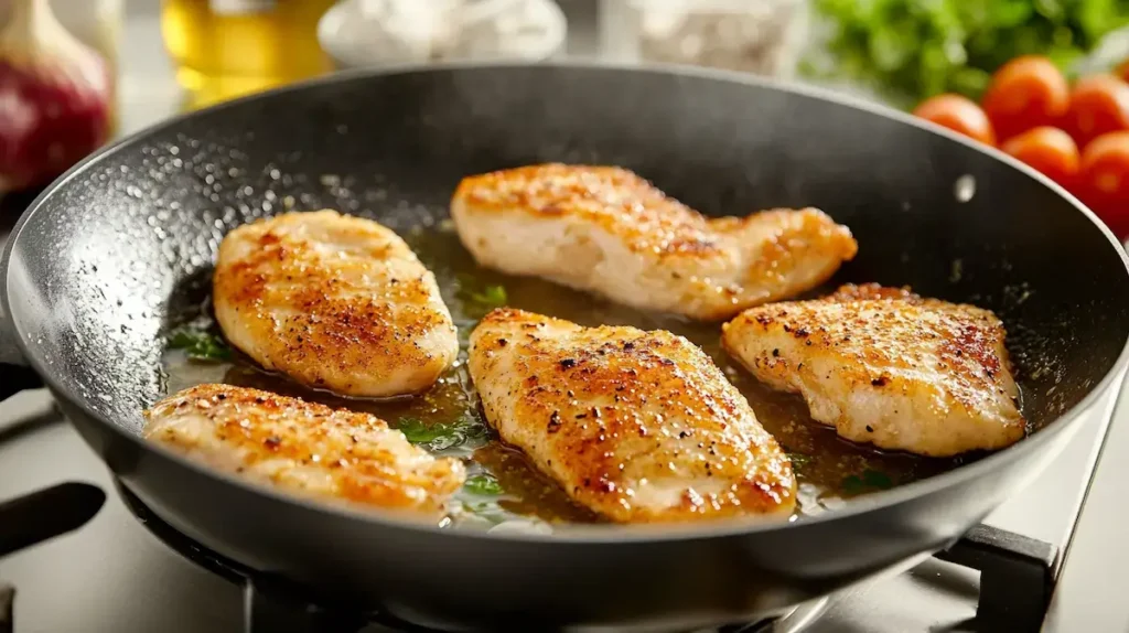 Cooking chicken Cooking chicken