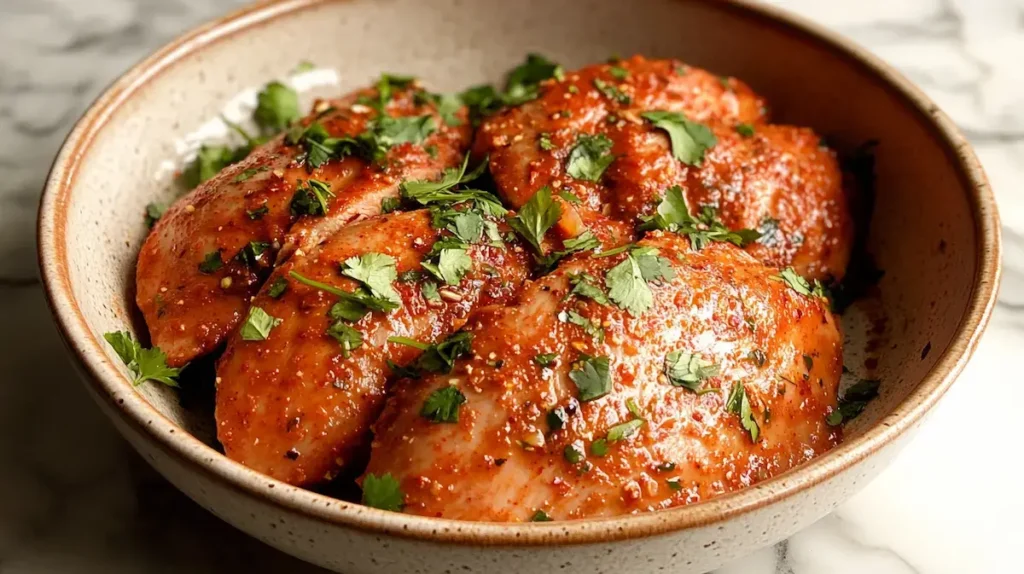 Marinating the Chicken Marinating the Chicken