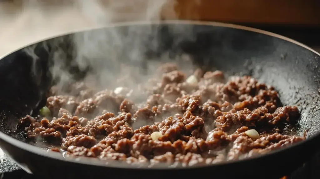 Mongolian Ground Beef Noodles sauté beef Mongolian Ground Beef Noodles sauté beef