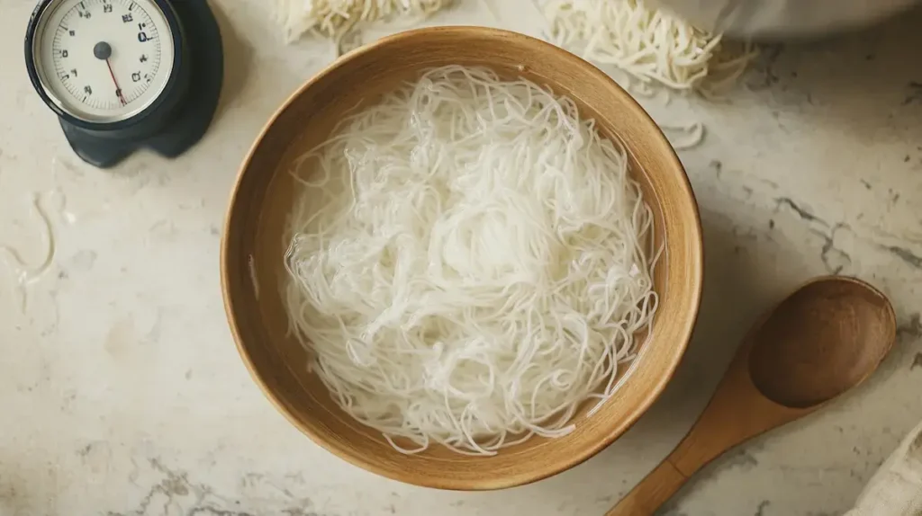 Soaking noodles Soaking noodles