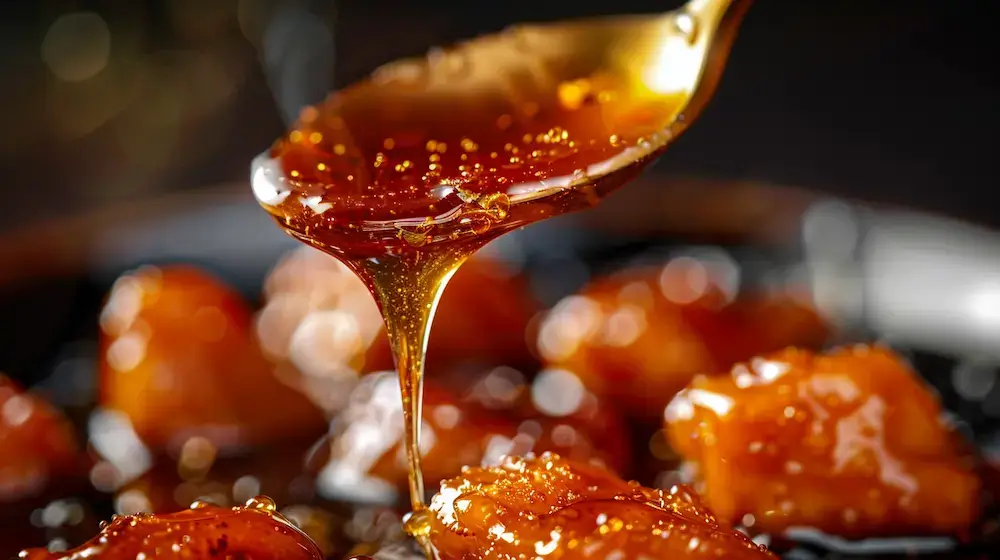 hot honey feta chicken Drizzling the Glaze hot honey feta chicken Drizzling the Glaze